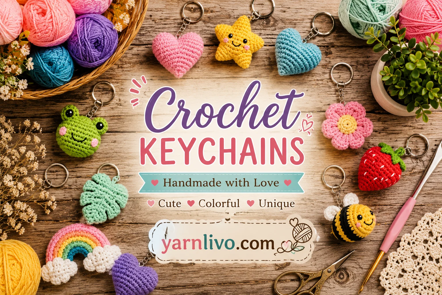 21 Unique Crochet Keychain Patterns for Fun Creative Projects