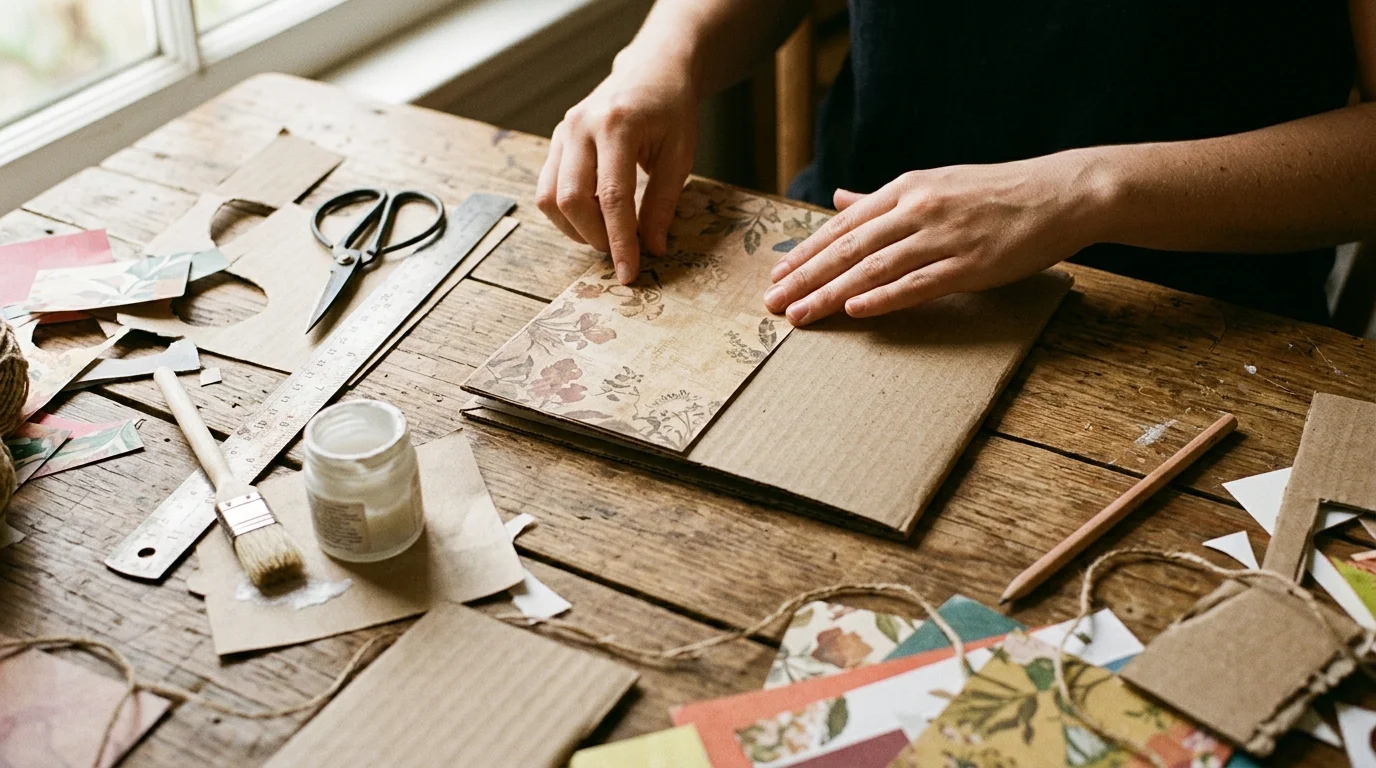 How to Make a Scrapbook Cover With Cardboard for a Sturdy Handmade Album